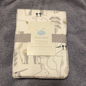 Cloud Island Fitted Crib Sheet | NWT | Animals